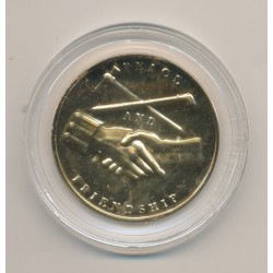 Médaille - James K Polk - Président des États-Unis - bronze doré - 33,5mm - FDC 2