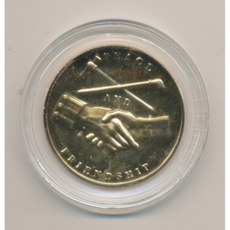 Médaille - James K Polk - Président des États-Unis - bronze doré - 33,5mm - FDC