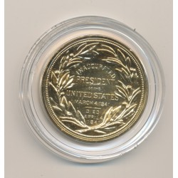 Médaille - William  Harrisson - Président des États-Unis - bronze doré - 33,5mm - FDC 2