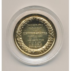 Médaille - James K Garfield - Président des États-Unis - bronze doré - 33,5mm - FDC 2