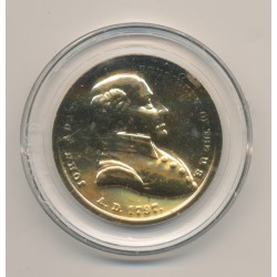 Médaille - John adams - Président des États-Unis - bronze doré - 33,5mm - FDC