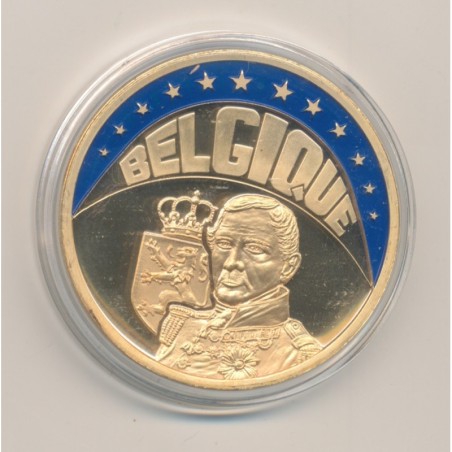 Ecu 1997 - Belgique - cuivre doré - 40mm - FDC