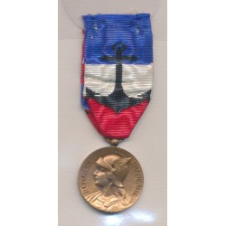 Médaille - marine nationale - ruban ancre noire - ordonnance