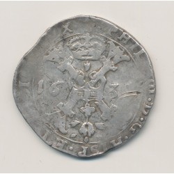 Pays-Bas Espagnol - Patagon - 1633 Tournai - Philippe IV - argent - TB