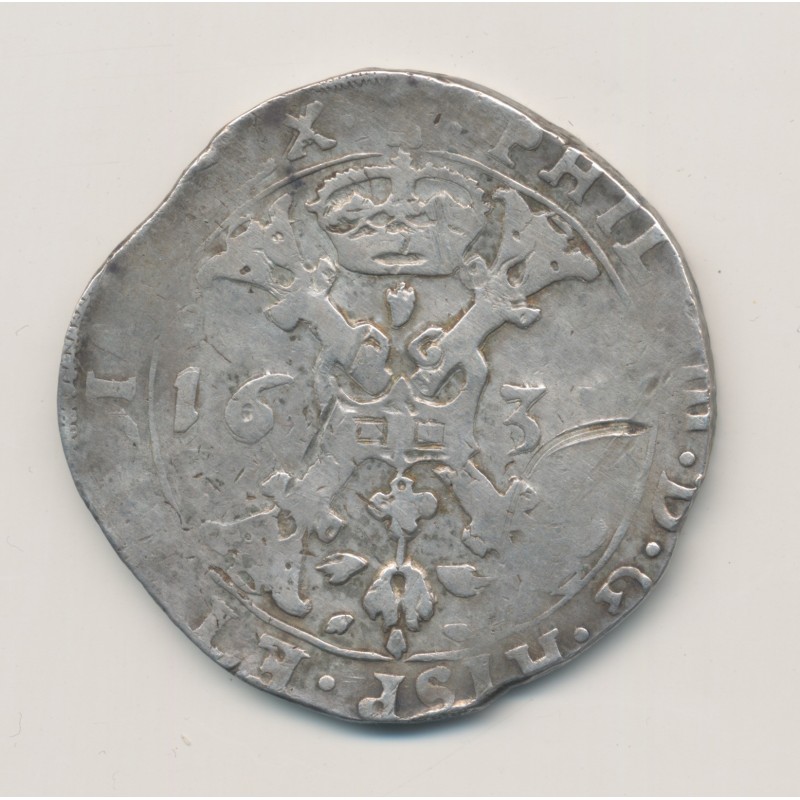Pays-Bas Espagnol - Patagon - 1633 Tournai - Philippe IV - argent - TB
