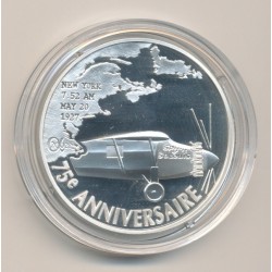 1€ 1/2 2002 - 75e anniversaire 1er Vol de l'atlantique en solitaire - Charles Lindbergh 2