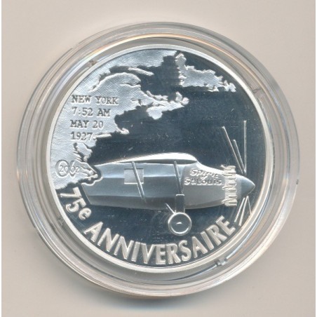 1€ 1/2 2002 - 75e anniversaire 1er Vol de l'atlantique en solitaire - Charles Lindbergh