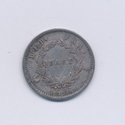 1/4 Franc - 1807 A Paris - Napoléon empereur - Tête laurée - TTB+ 2