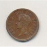 Module 1/2 Franc Henri V - 1833 - bronze