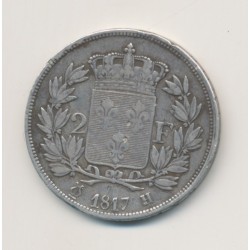 Louis XVIII - 2 Francs - 1817 H La Rochelle 2