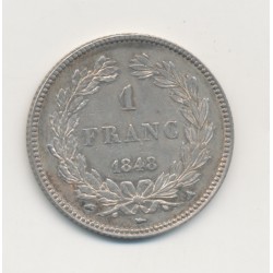 Louis Philippe I - 1 Franc - 1848 A Paris - SUP+ 2