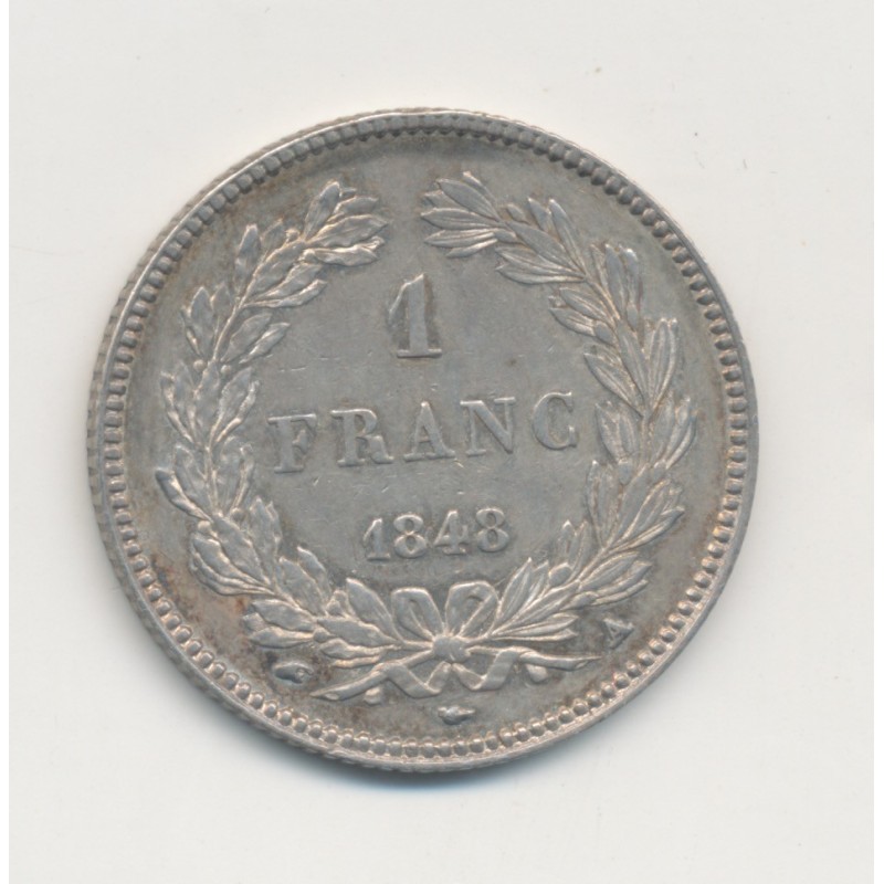 Louis Philippe I - 1 Franc - 1848 A Paris - SUP+