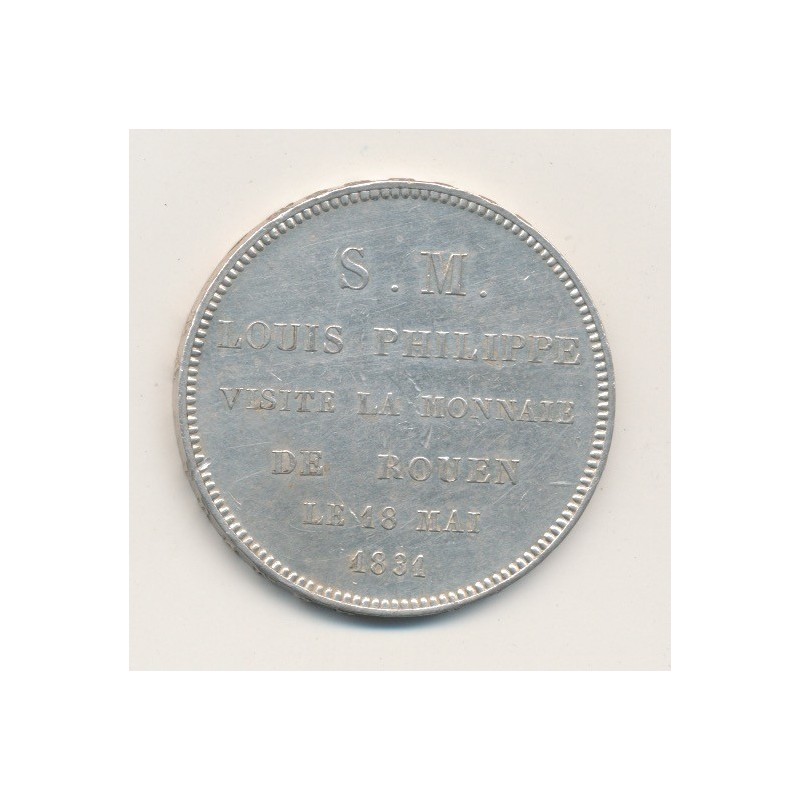 Monnaie de visite - Module 5 francs - Louis philippe - 1831 - argent