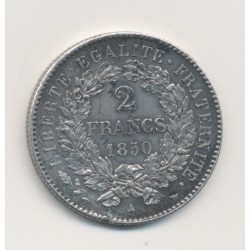 Cérès - 2 Francs - 1850 A Paris - 2e République  2