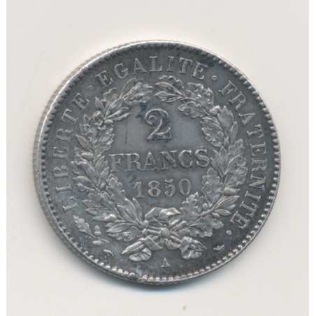 Cérès - 2 Francs - 1850 A Paris - 2e République 