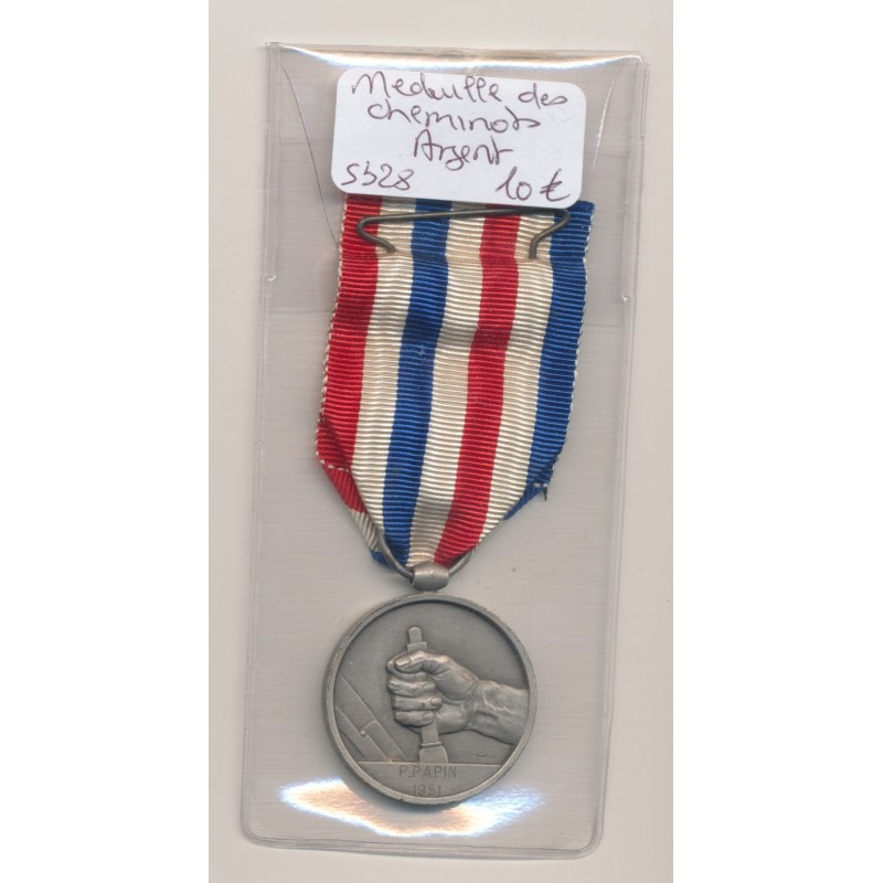 Médaille des Cheminots - argent - ordonnance