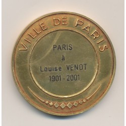 Médaille - Ville de Paris - avec écrin - bronze doré - 49,5mm 2