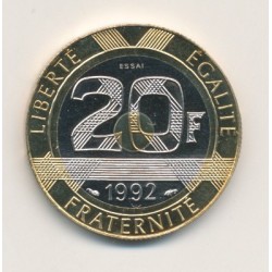 20 Francs Mont st michel 1992 essai