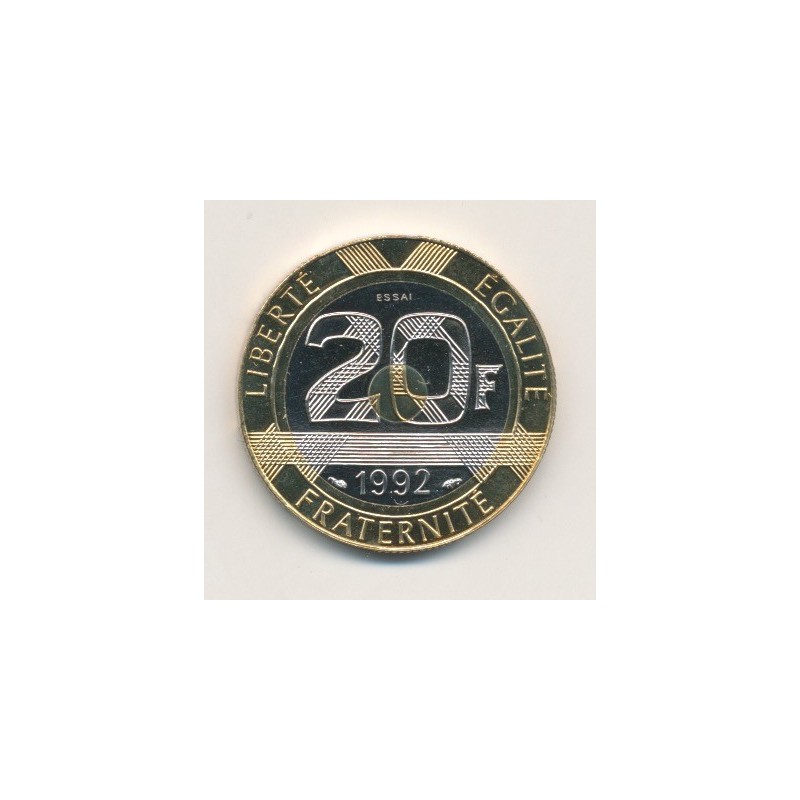 20 Francs Mont st michel 1992 essai