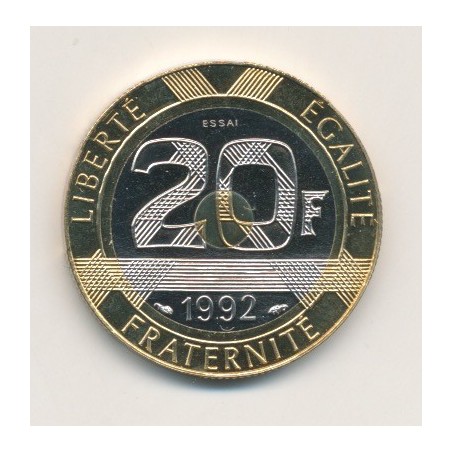 20 Francs Mont st michel 1992 essai