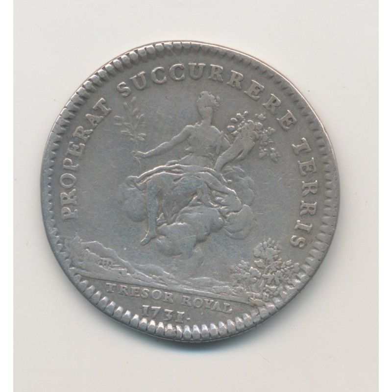Jeton - Louis XV - Trésor royal - 1731 - argent - TB+