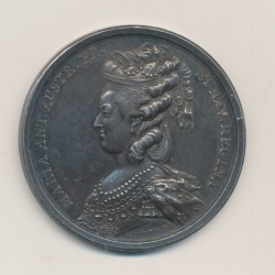 Médaille - Marie antoinette - en l'honneur de Mr De Vermont - accoucheur de la reine - 1784 - argent 42mm - SUP+