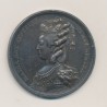 Médaille - Marie antoinette - en l'honneur de Mr De Vermont - accoucheur de la reine - 1784 - argent 42mm - SUP+