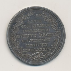 Médaille - Marie antoinette - en l'honneur de Mr De Vermont - accoucheur de la reine - 1784 - argent 42mm - SUP+ 2