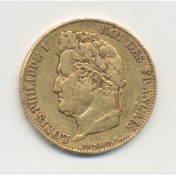 Louis philippe I - 20 Francs Or - 1842 W Lille - TB+