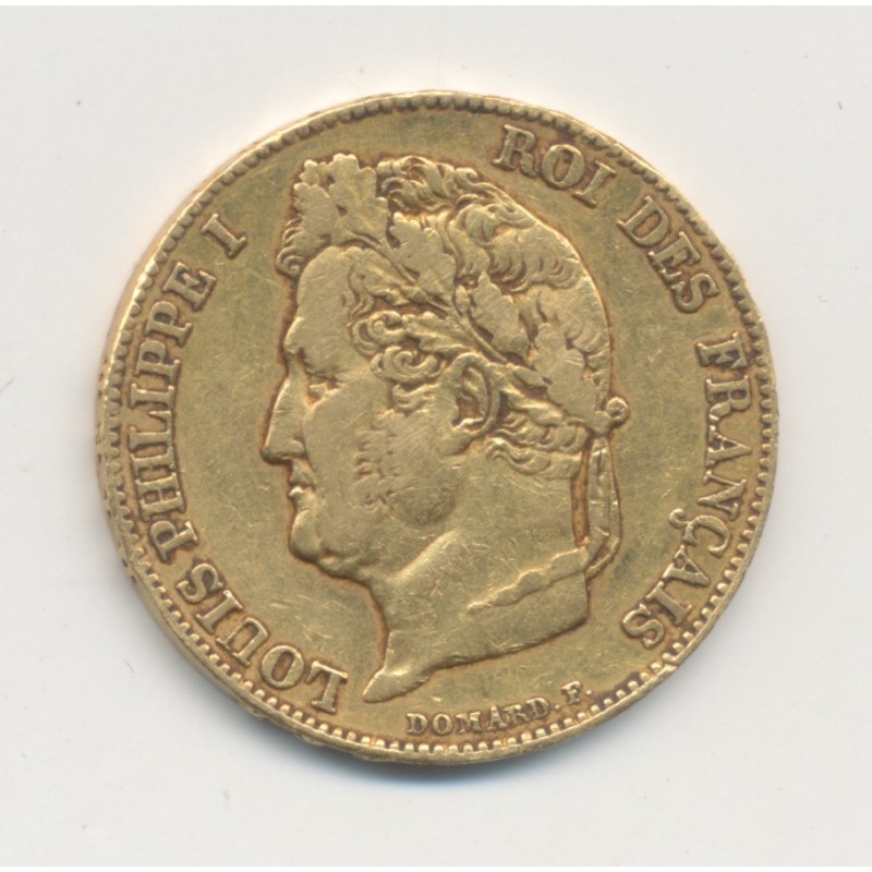 Louis philippe I - 20 Francs Or - 1842 W Lille - TB+