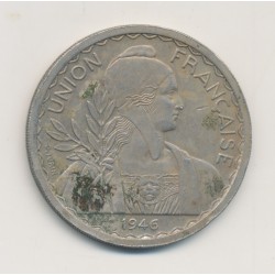 Indochine - 1 Piastre - 1946 ESSAI - TTB+ 2