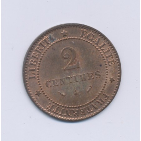 2 centimes Cérès - 1895 A Paris - SPL