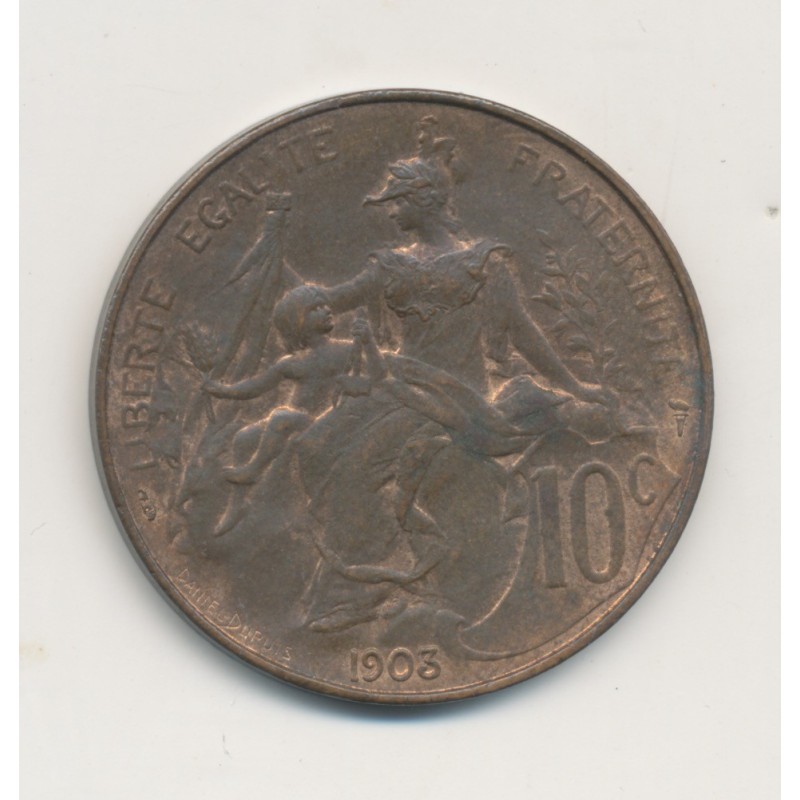 10 Centimes Dupuis - 1903 - bronze - SUP+