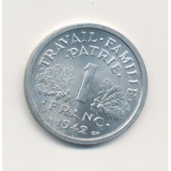1 Franc Francisque - 1942 - lourde - alu - SPL+