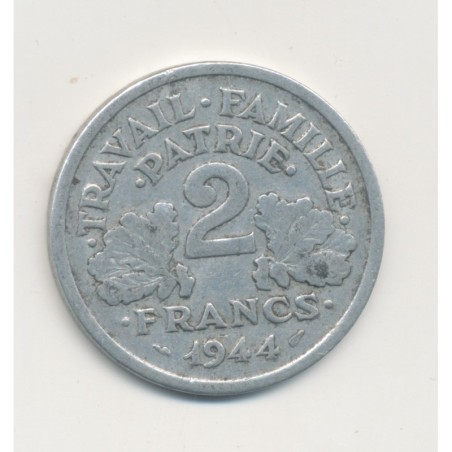 2 Francs francisque - 1944 C - alu - TB+