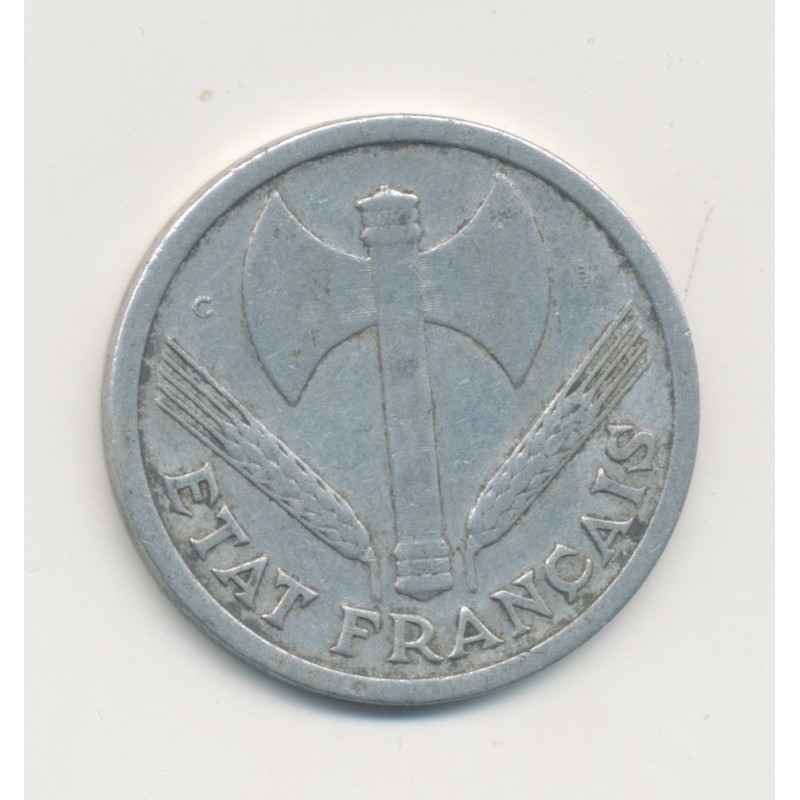 2 Francs francisque - 1944 C - alu - TB+