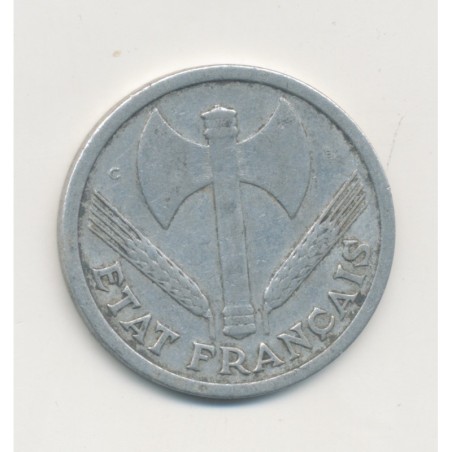 2 Francs francisque - 1944 C - alu - TB+