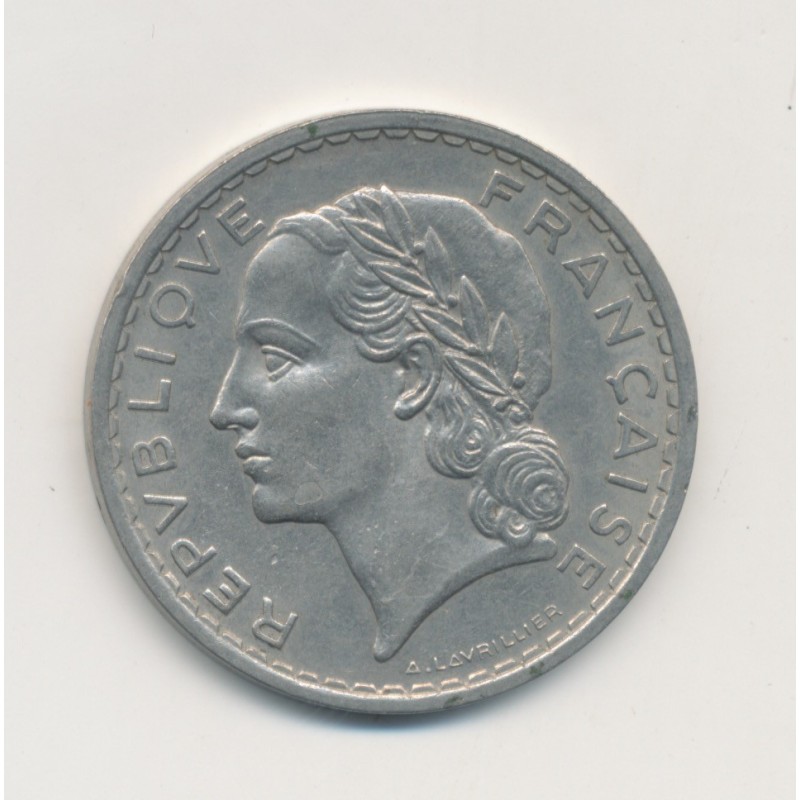 5 Francs Lavrillier - 1938 - TTB