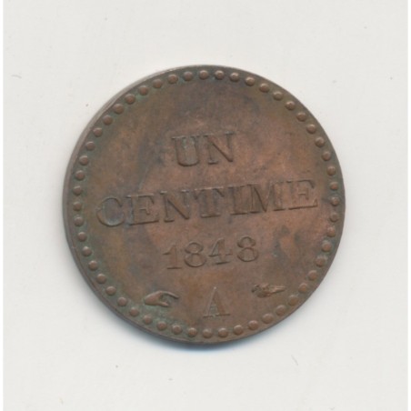 1 Centime Dupré - 1848 A Paris - TTB