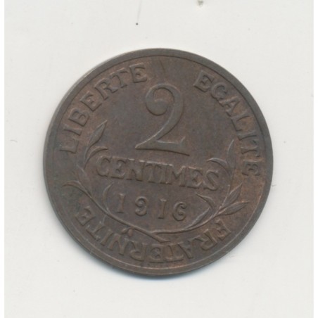 2 centimes Dupuis - 1916 - TTB+