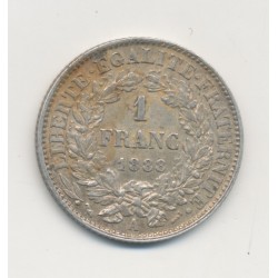 Cérès - 1 Franc - 1888 A Paris - TTB+ 2