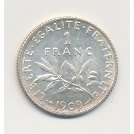 1 Franc Semeuse - 1909 - argent - SUP