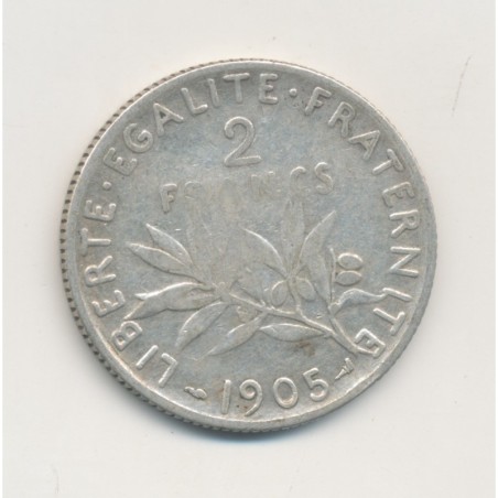 2 Francs Semeuse - 1905 - argent - TB