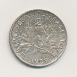 2 Francs Semeuse - 1909 - argent - TTB+