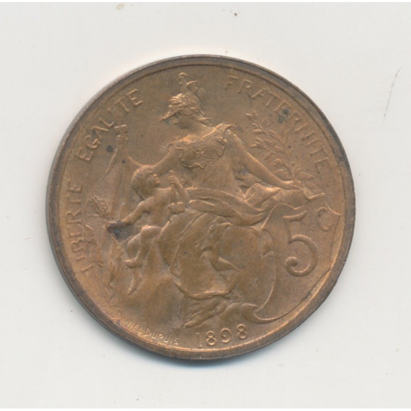 5 Centimes Dupuis - 1898 - SUP - bronze 