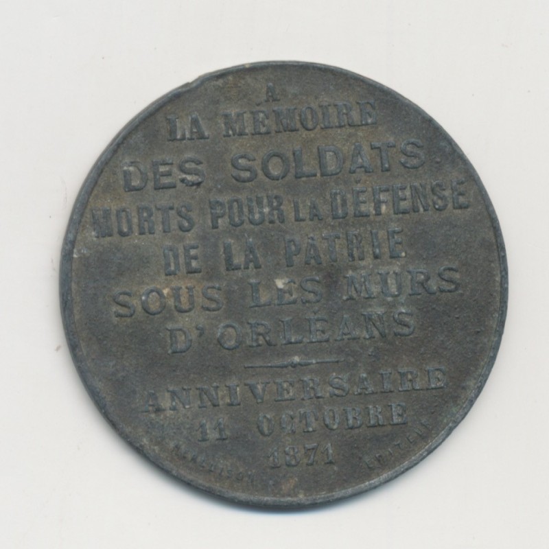 Médaille - Combats d'Orléans - guerre 1870-1871