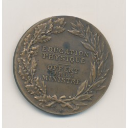 Médaille - Éducation physique - Morlon - bronze - 36mm - TTB+ 2