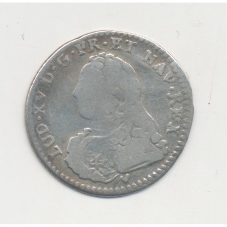Louis XV - 1/10 écu aux lauriers - 1727 BB Strasbourg - B/TB