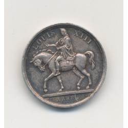 Médaille - Statue équestre Louis XIII - 4 novembre 1829 - argent - 15mm