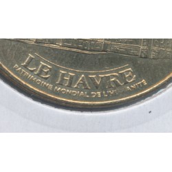 Dept76 - Lot 2 Jetons Cathédrale notre dame 2010 - Le havre - gravure 30 ans - 2 types 2